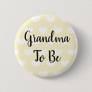 Badge Rond 5 Cm Bouton de Baby shower de Grand-mère pour être des 