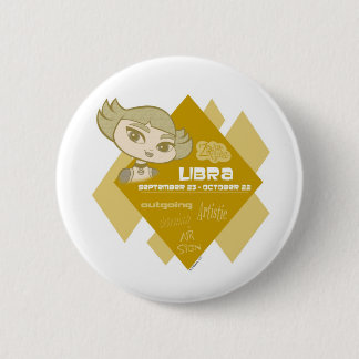Badge Rond 5 Cm Bouton de Balance