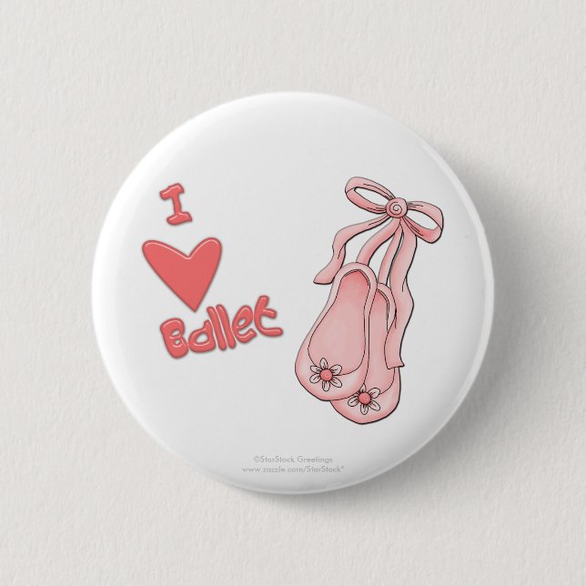 Badge Rond 5 Cm Bouton de ballet (Devant)