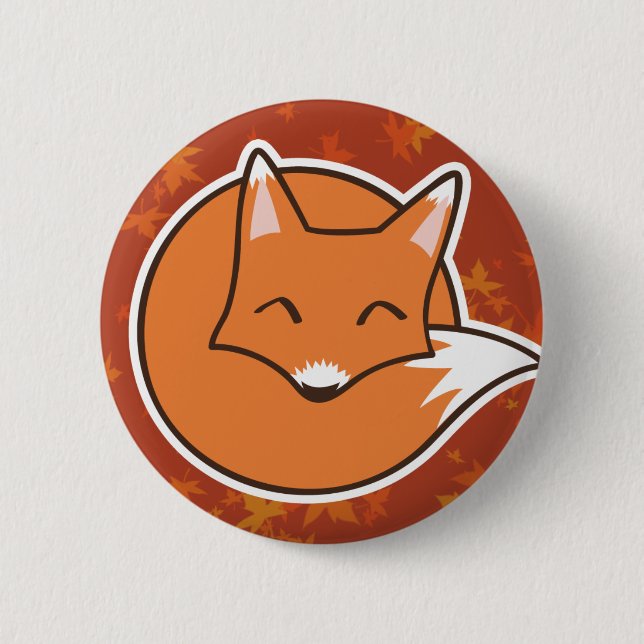 Badge Rond 5 Cm Bouton de Ballfox (Devant)