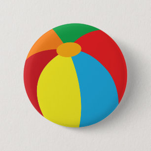 Badge Rond 5 Cm Bouton de ballon de plage