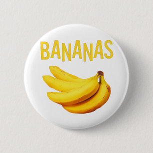 Badge Rond 5 Cm Bouton de banane