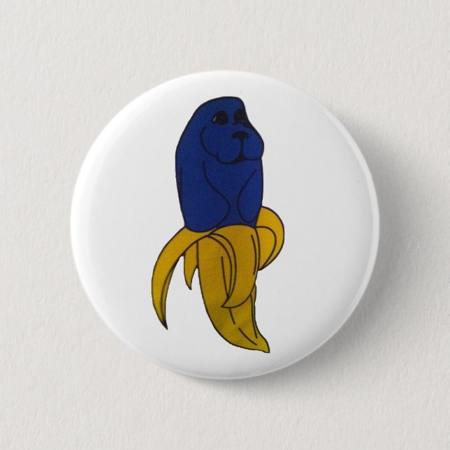 Badge Rond 5 Cm Bouton de Banantee (Devant)