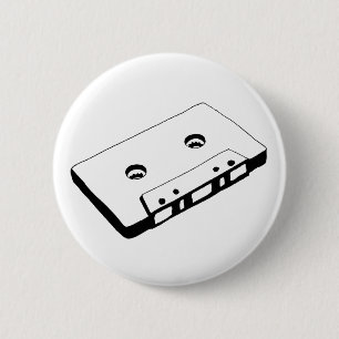 Badge Rond 5 Cm Bouton de bande de musique de vieille école