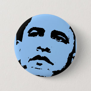 Badge Rond 5 Cm Bouton de Barack Obama