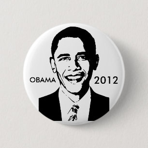 Badge Rond 5 Cm Bouton de Barack Obama 2012