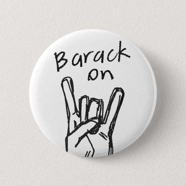 Badge Rond 5 Cm Bouton de BarackOn (Devant)
