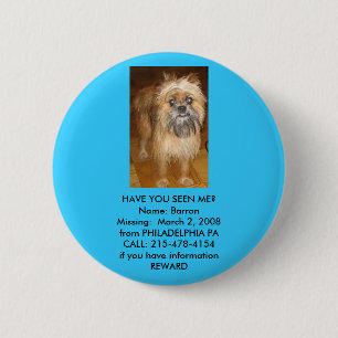 Badge Rond 5 Cm Bouton de Barron