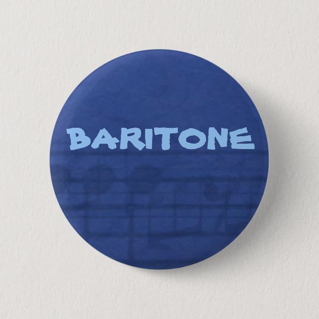 Badge Rond 5 Cm Bouton de baryton (Devant)