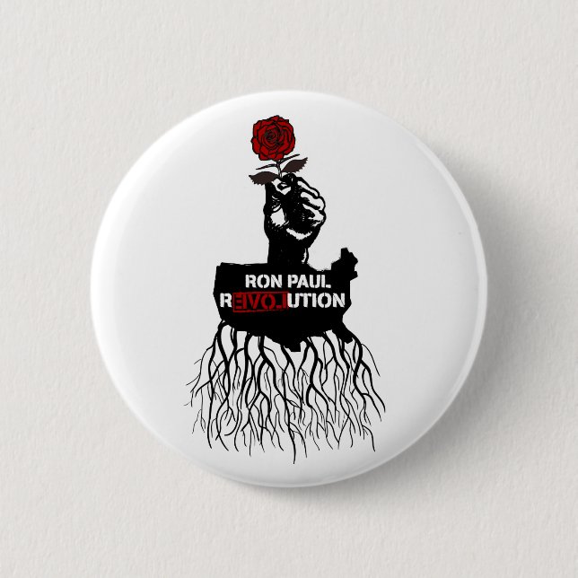 Badge Rond 5 Cm Bouton de bases de Ron Paul (Devant)