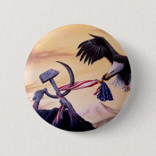 Badge Rond 5 Cm Bouton "de bataille de libertés"