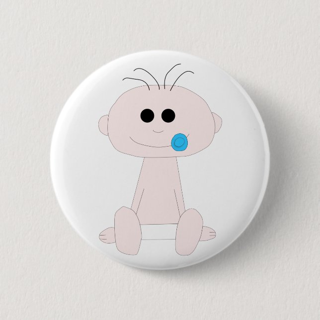 Badge Rond 5 Cm Bouton de bébé (Devant)