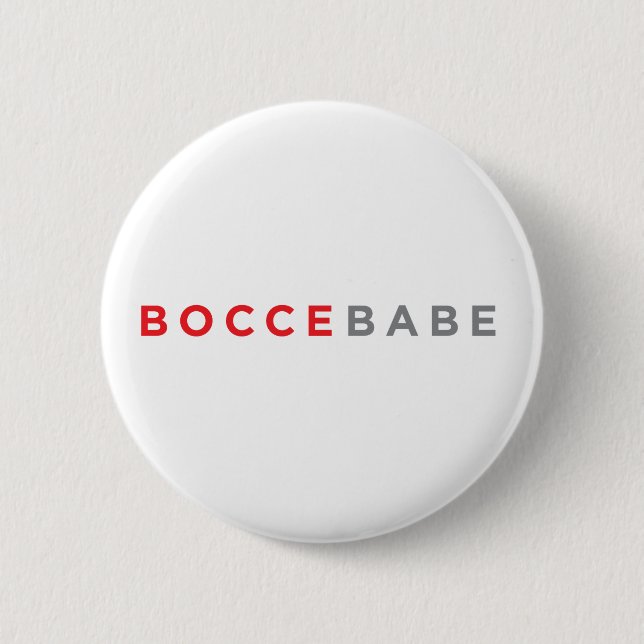Badge Rond 5 Cm Bouton "de bébé de Bocce" (Devant)