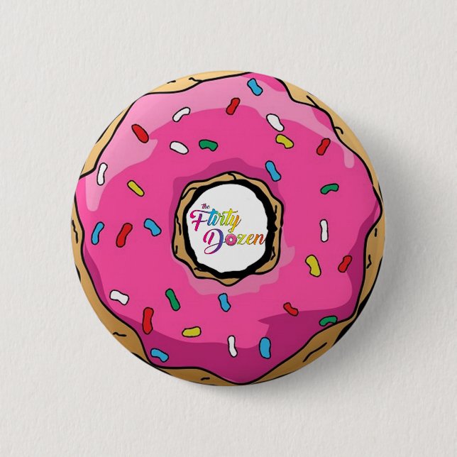 Badge Rond 5 Cm Bouton de beignet de FD (Devant)