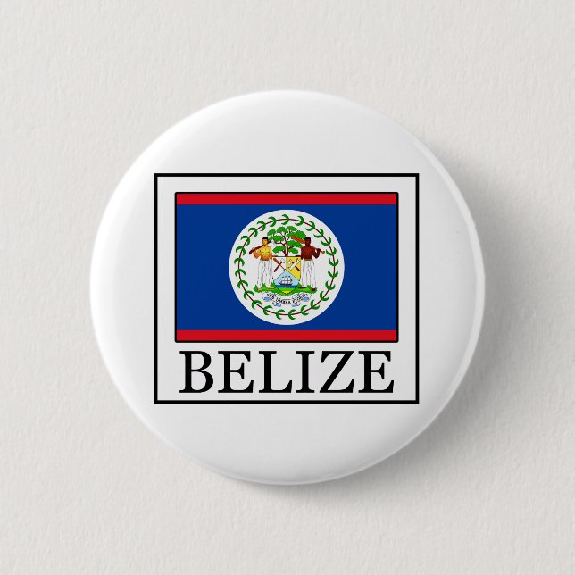 Badge Rond 5 Cm Bouton de Belize (Devant)
