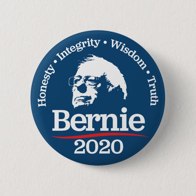 Badge Rond 5 Cm Bouton de Bernie 2020 (Devant)