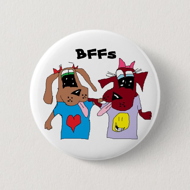 Badge Rond 5 Cm Bouton de BFF (Devant)