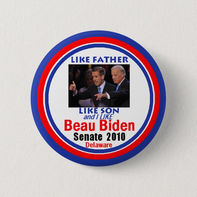 Badge Rond 5 Cm Bouton de Biden 2010 de beau (Devant)