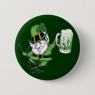 Badge Rond 5 Cm Bouton de bière du lutin W