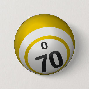 Badge Rond 5 Cm Bouton de bingo O 70