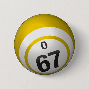 Badge Rond 5 Cm Bouton de bingo-test d'O 67