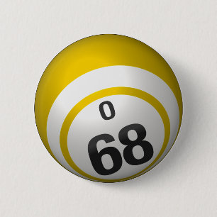 Badge Rond 5 Cm Bouton de bingo-test d'O 68