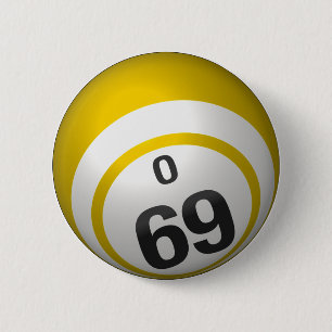 Badge Rond 5 Cm Bouton de bingo-test d'O 69