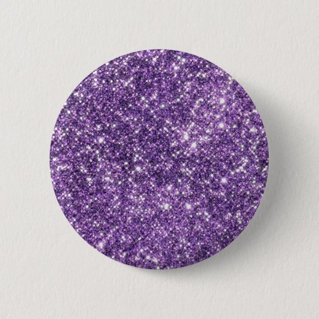 Badge Rond 5 Cm Bouton de bling violet (Devant)