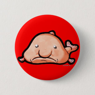 Badge Rond 5 Cm Bouton de Blobfish