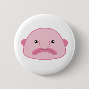 Badge Rond 5 Cm Bouton de Blobfish