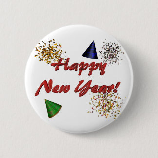Badge Rond 5 Cm Bouton de bonne année