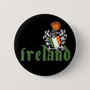 Badge Rond 5 Cm Bouton de bouclier de l'Irlande