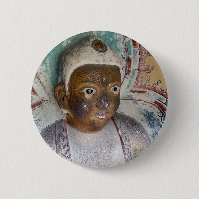Badge Rond 5 Cm Bouton de Bouddha (Devant)