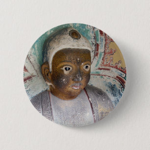 Badge Rond 5 Cm Bouton de Bouddha
