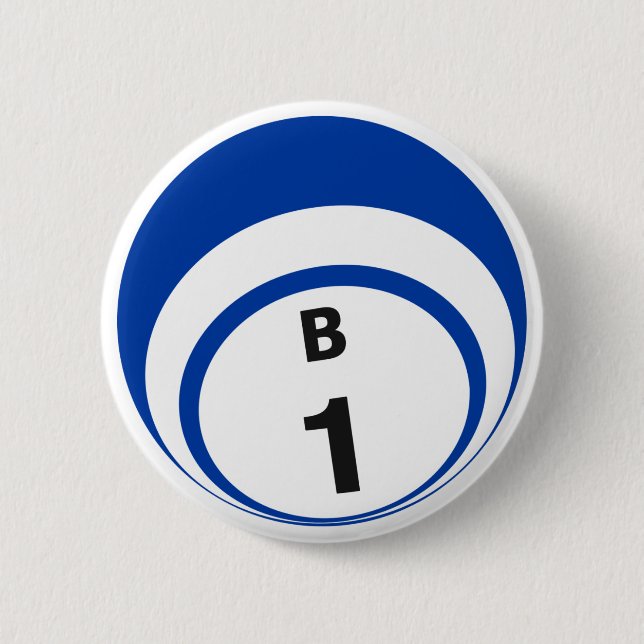 Badge Rond 5 Cm Bouton de boule de bingo-test de B1 (Devant)