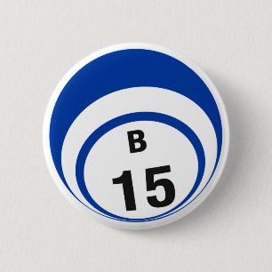 Badge Rond 5 Cm Bouton de boule du bingo-test B15
