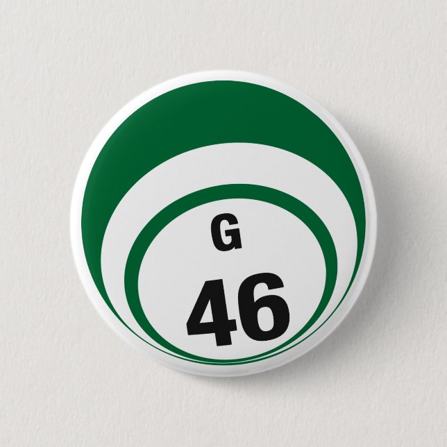 Badge Rond 5 Cm Bouton de boule du bingo-test G46 (Devant)