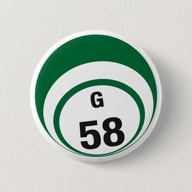 Badge Rond 5 Cm Bouton de boule du bingo-test G58 (Devant)