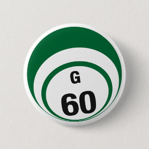 Badge Rond 5 Cm Bouton de boule du bingo-test G60