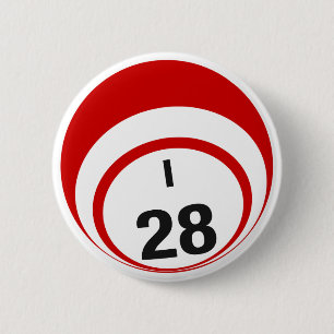 Badge Rond 5 Cm Bouton de boule du bingo-test I28