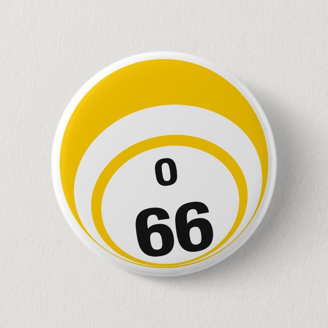 Badge Rond 5 Cm Bouton de boule du bingo-test O66 (Devant)