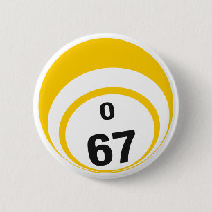 Badge Rond 5 Cm Bouton de boule du bingo-test O67