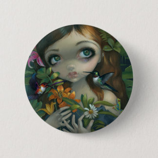 Badge Rond 5 Cm Bouton "de bouquet de Wildwood"