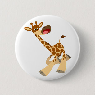 Badge Rond 5 Cm Bouton de Bouton de Bouton de Baguette de Giraffe
