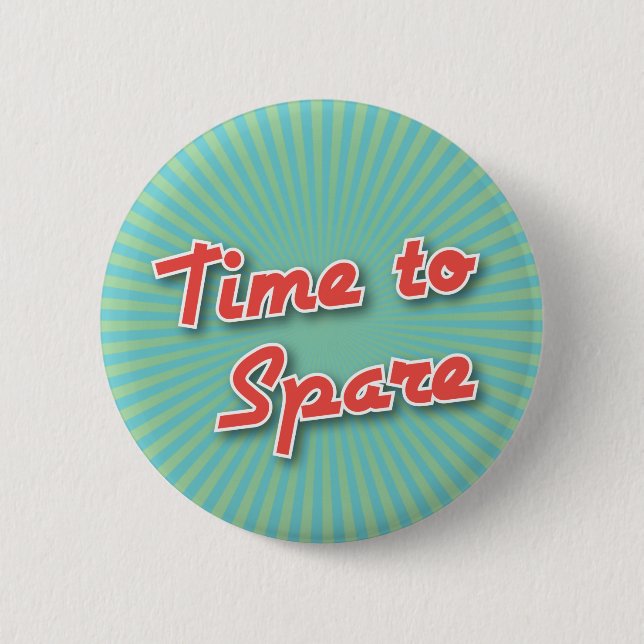 Badge Rond 5 Cm Bouton de bowling : Heure d'épargner (Devant)