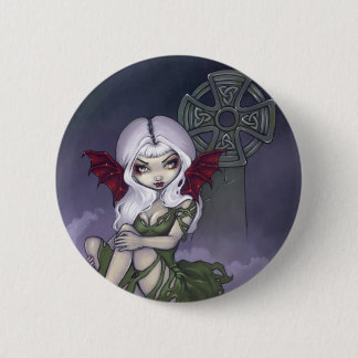 Badge Rond 5 Cm Bouton "de brume de cimetière"