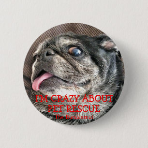 Badge Rond 5 Cm Bouton de Bumblesnot : Fou au sujet de la