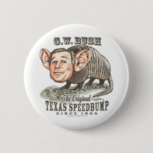 Badge Rond 5 Cm Bouton de Bush de tatou