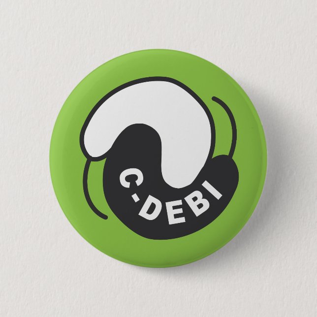 Badge Rond 5 Cm Bouton de C-DEBI (Devant)
