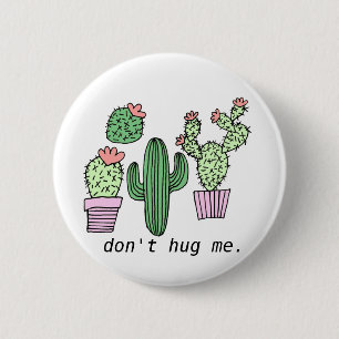 Badge Rond 5 Cm Bouton de cactus mignon